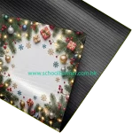 噴畫黑背帆布實物展示，適用於戶外橫額